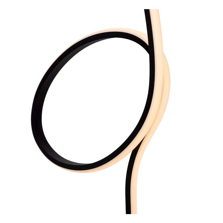 Staande lamp - zwart - H130cm - LED - RGB