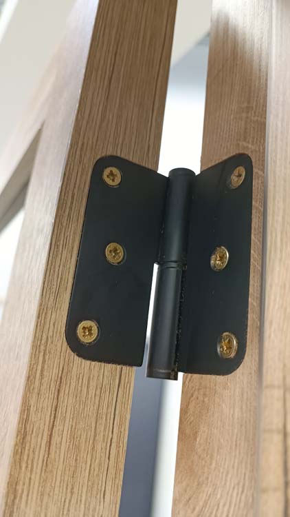 Complete deur pro steel look RW Oak 3R fumé 83x201.5cm Rechts