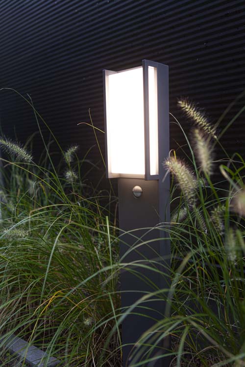 Eclairage extérieur lanterne gris foncé 3000K 1000 lumen 17W