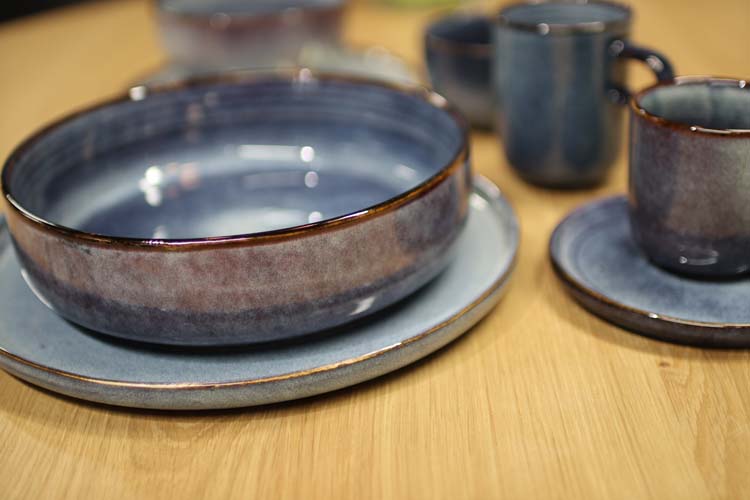 Serviesset Duna blauw compleet voor gezin