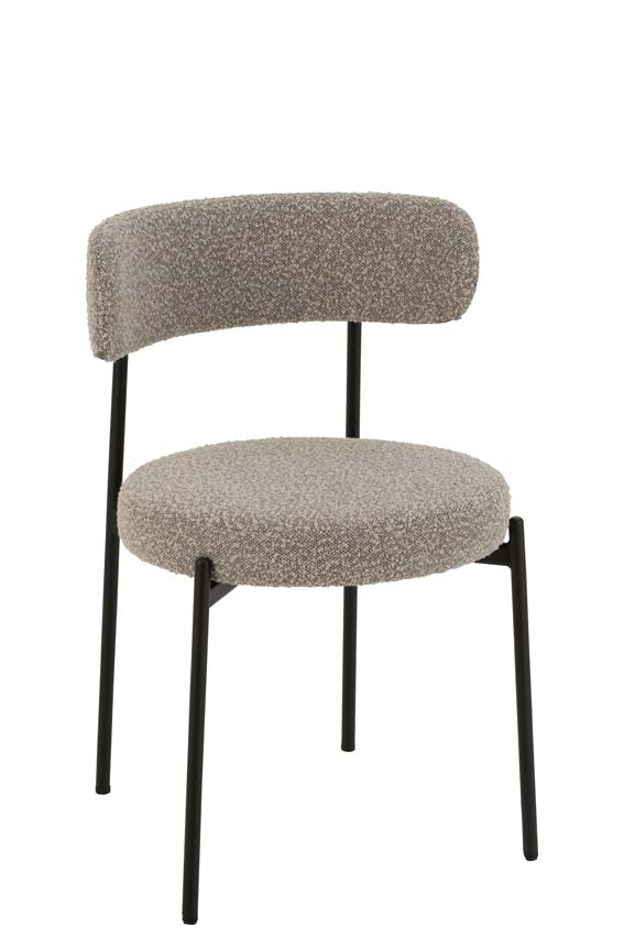 Stoel Boucle grijs