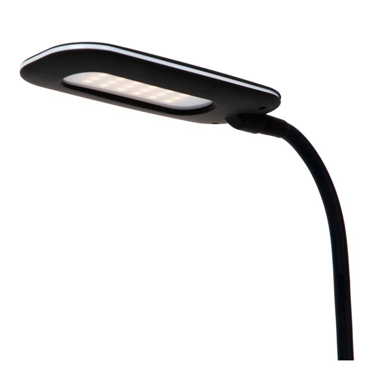 Lucide PENNY - Bureaulamp - LED Dimb. - 1x4,7W 3000K - Met draadloze oplader - Zwart