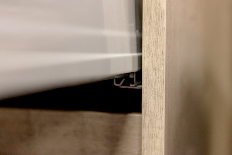 Badkamermeubel Tony eik look 1200mm wastafel glans