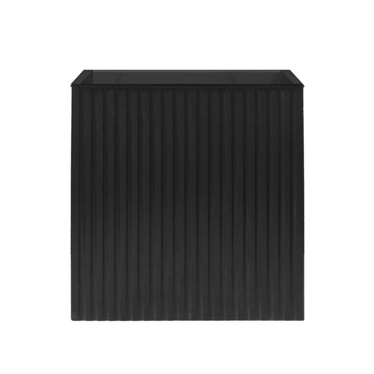 Meuble de toilette Viola rainures noires avec miroir 400 mm