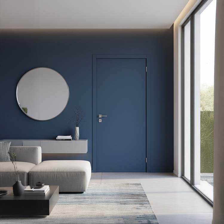 Bloc-porte à peindre tubulaire 880x2015mm - multiplex ébrasement 25cm