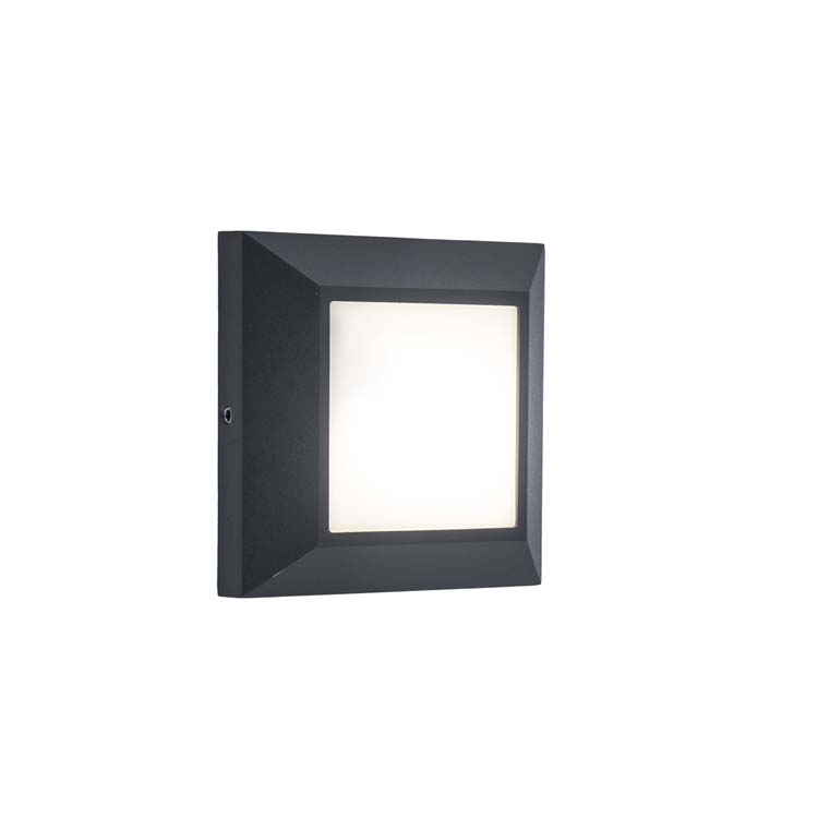 Eclairage ext. applique murale LED gris foncé 4000K 200LM 4W