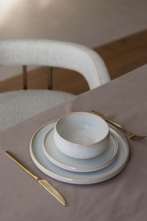 Service de vaisselle Curvy Pearl Cream pour 4 personnes 24 pièces