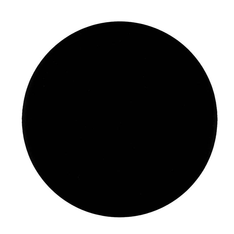 Blinde rozet pro rond zwart