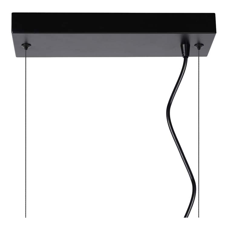 Hanglamp - zwart - 161cm - 4xE27 - 60W