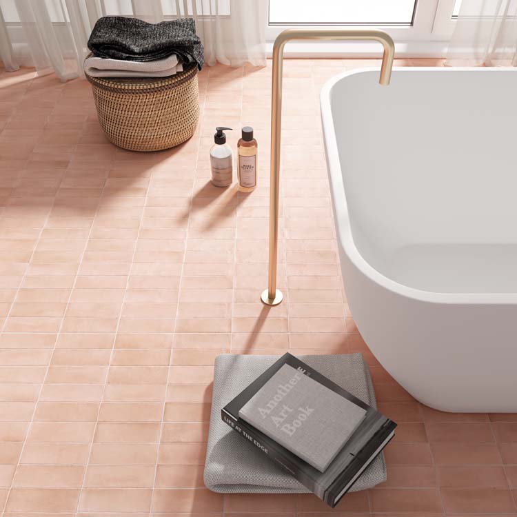 Carrelage sol/mur Nono Orchard pink mat 5x15cm