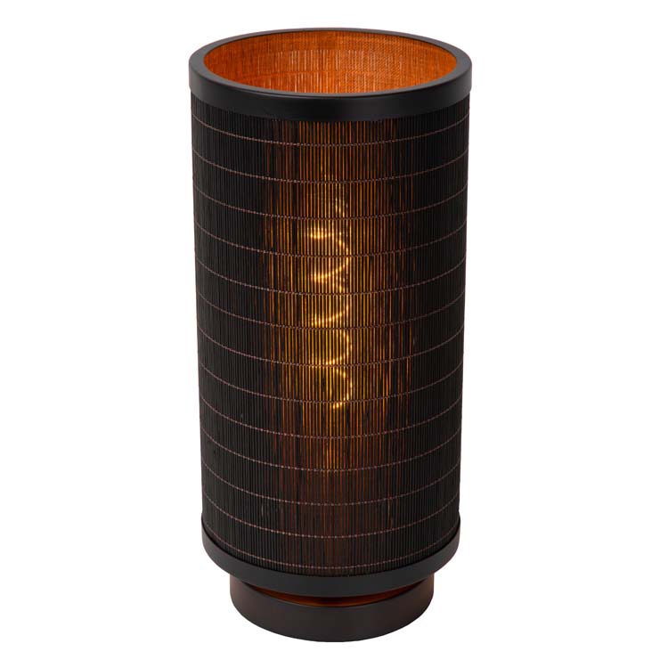 Lucide TAGALOG - Lampe de table - Ø 15 cm - 1xE27 - Noir