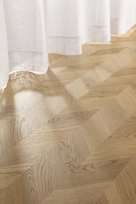 Vinyl vloer Floorify Toblerone 4,5mm twist bruin eik 152,4x12,3cm