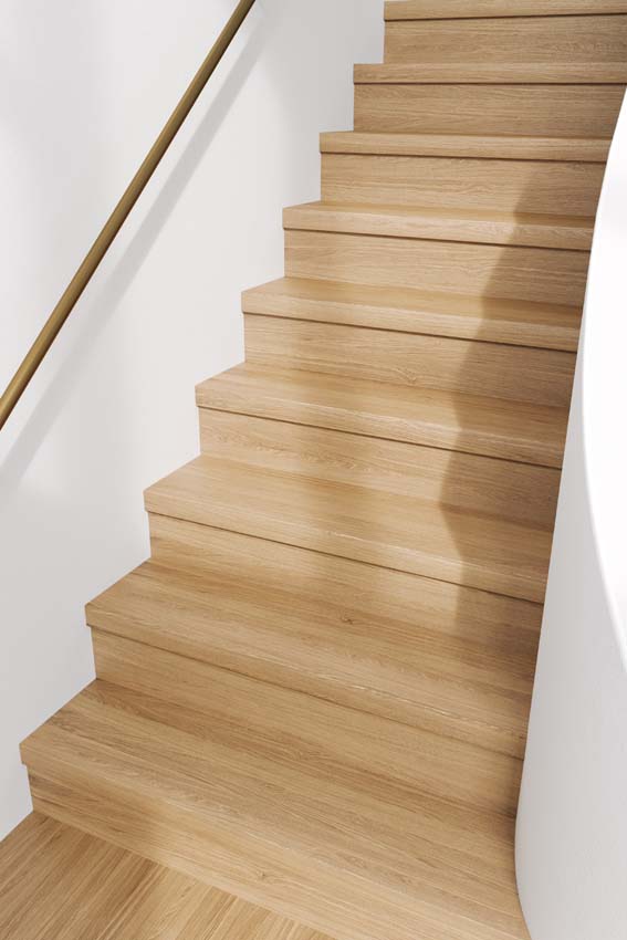 Profilé escalier ouvert Trebbia oak 130x7x1cm