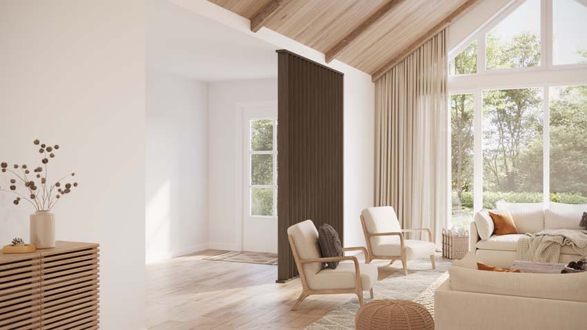 Roomdivider Line up Separo Maestro donkerbruin 100x277x3,6cm
