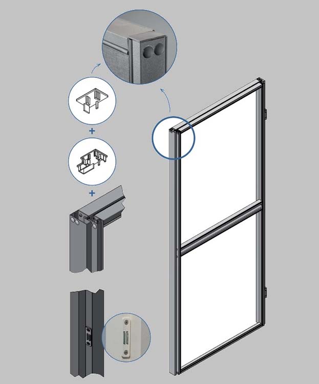 Porte anti-moustique Premium blanche L 1040 x H 2200 droite