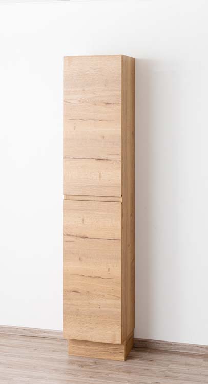Kolomkast Daria goudbruine eiklook staand 185x40x32cm