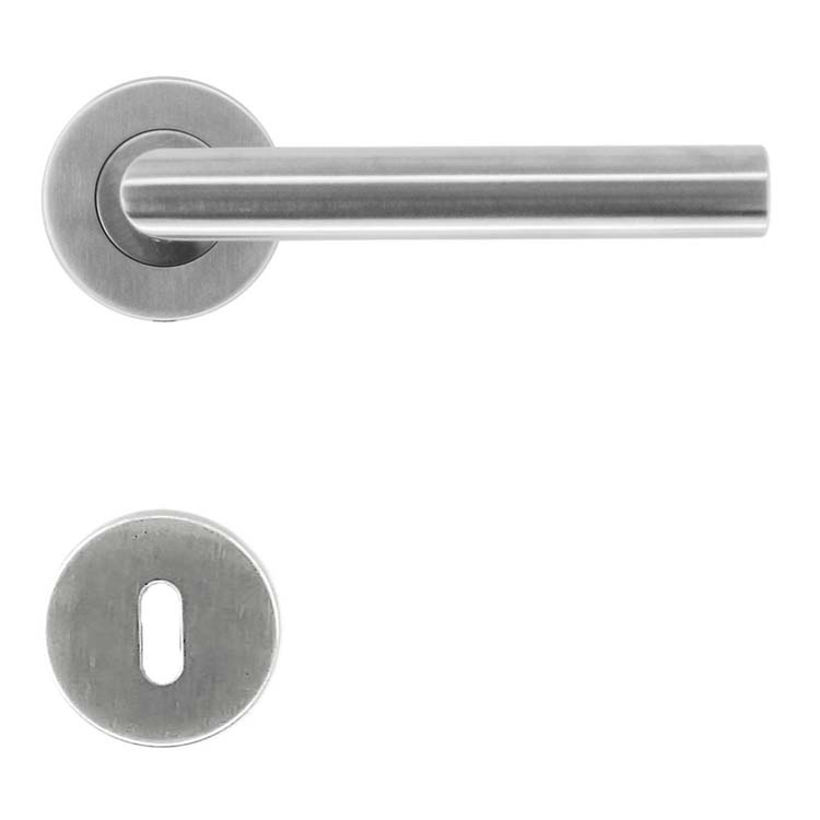 Poignée de porte pro perugia belluno 19mm inox rosace barbe