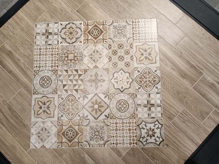 Carrelage Munchen beige décor 20 x 20 cm