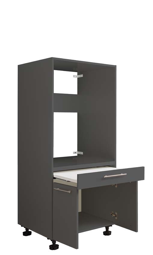 Wasmachine kast Decowash voor 1 toestel antraciet 67,5 x 162 x 67,5 cm