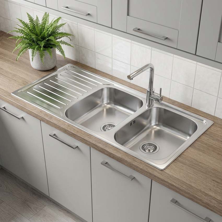 Évier Franke Antea inox 2 bacs 116x50cm