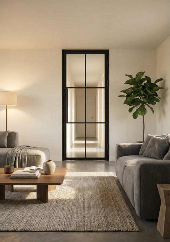 Porte intérieure Fer forgé 6W Tara 880 x 2040 mm Droite