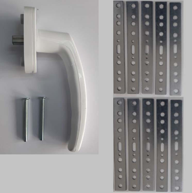 Accessoires complèt pour fenêtres lot2 pvc blanc 10 ancres