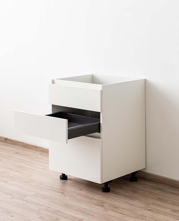 Keukenkast Plenti onderkast met 3 lades wit 60x78cm