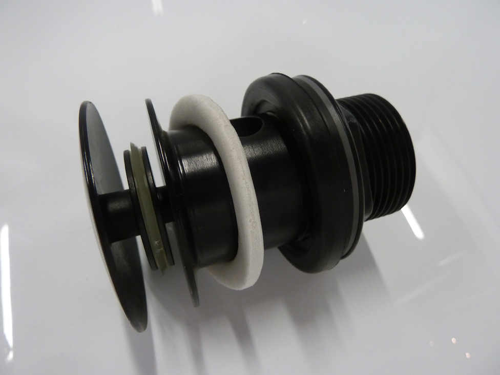 Afvoerplug - Click Clack Floria zwart