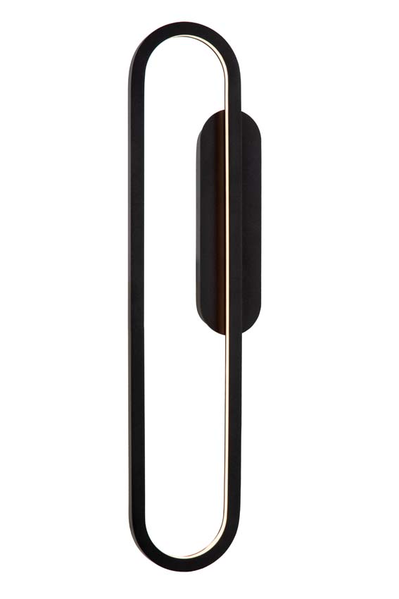 Applique murale - LED dimmable - 1x24W 2700K - Noir