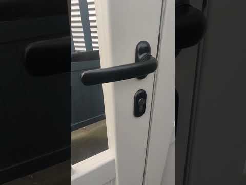 Dubbele draaipoort Cadiz alu zijdegrijs maatwerk links