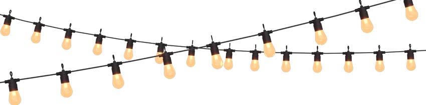Partylamp - Warm wit - 10m - 800K - LED geïntegreerd - 10 lampen