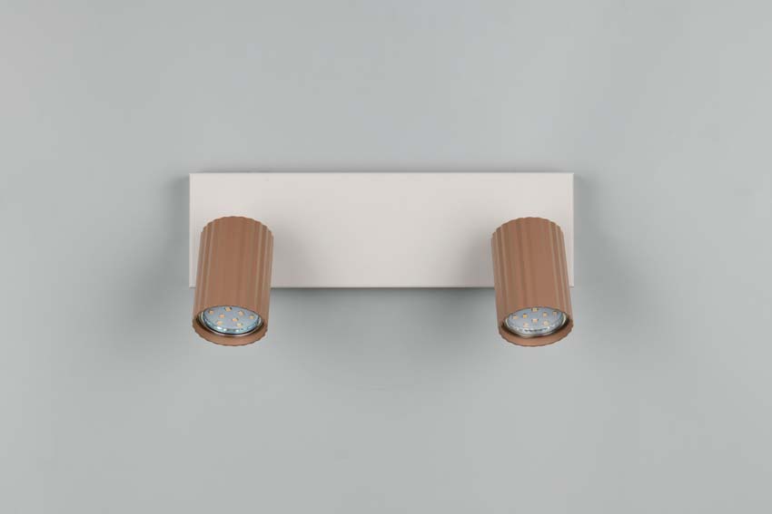 Spot en saillie - Café - 30x9x14,5cm - Dimmable - GU10 - 2x10W