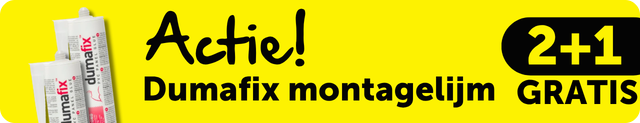 2+1 actie Dumafix lijm