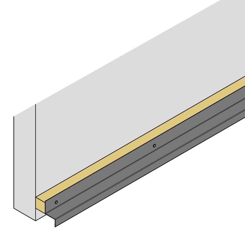 Onderprofiel voor Line up outdoor metaal grafietgrijs
