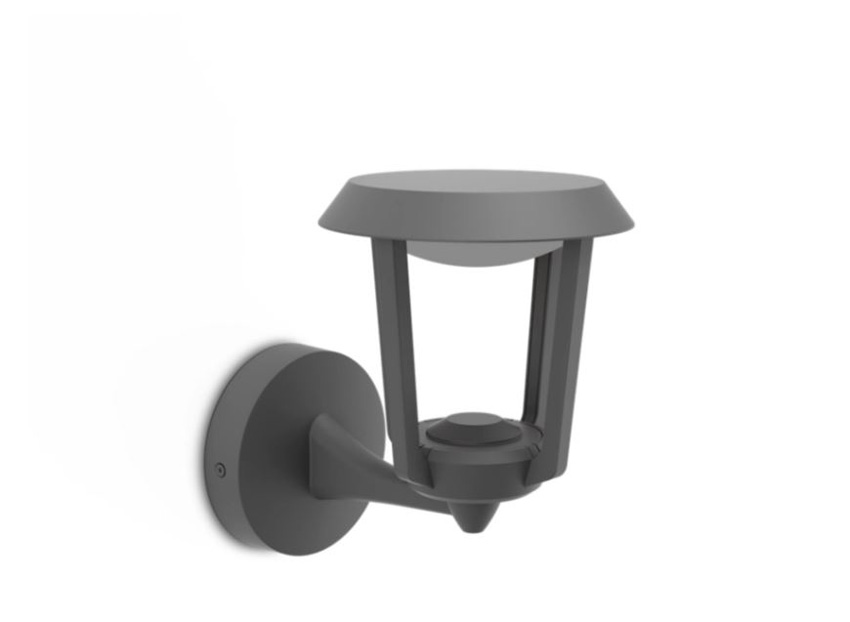 Applique murale extérieur - anthracite - 15,2x15,2x8cm - LED - 1x4,3W - 2700K - IP44 - lanterne