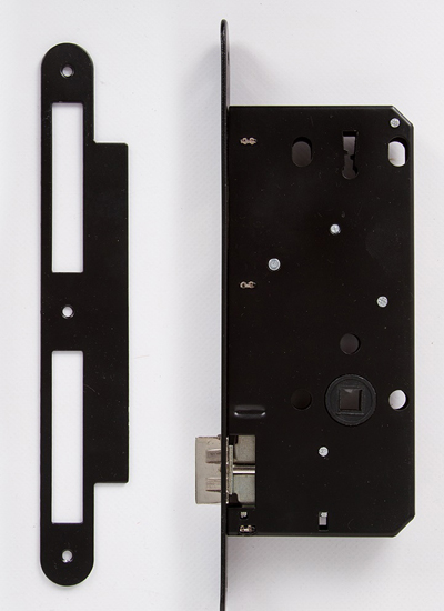 serrure à cylindre noire pour porte intérieure