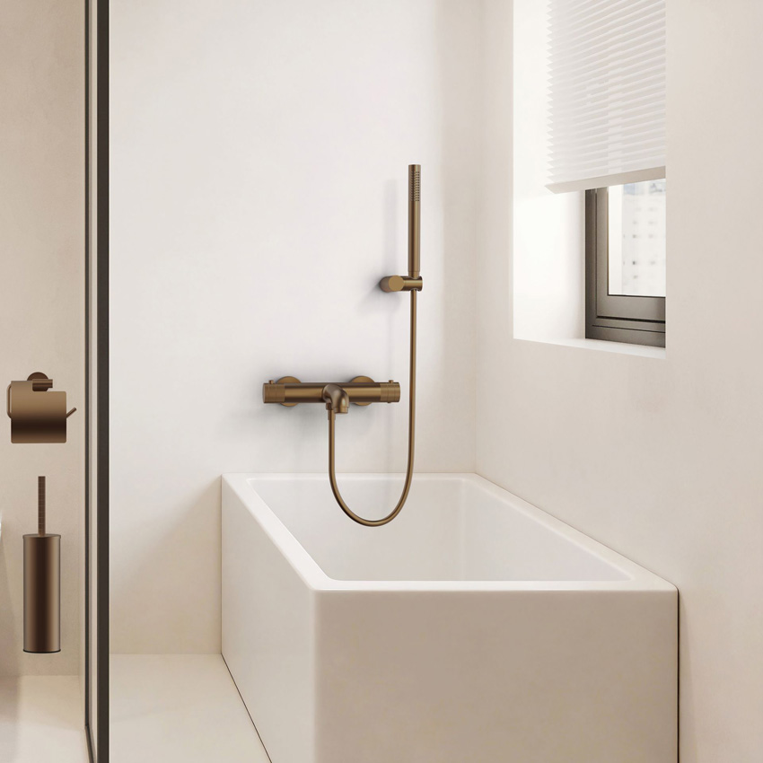 Bad-douchekraan Vera thermostatisch brons