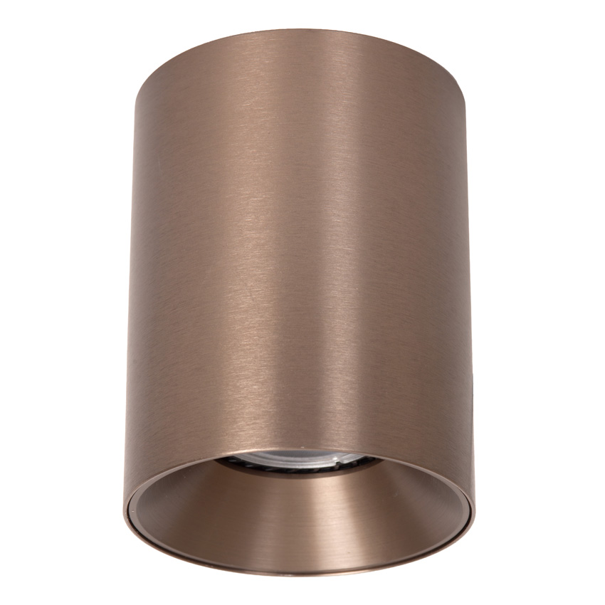 Lucide Essential Gerti - Plafondspot - Ø8cm - 1xGU10 (MR16) - Koffie