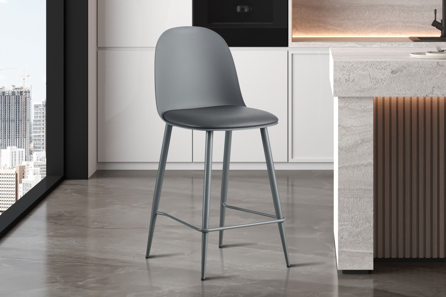 Barstoel Renilde grijs