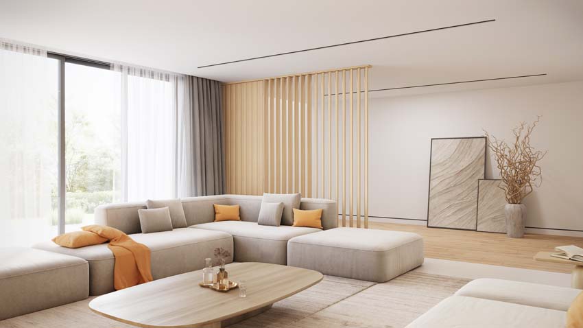 Roomdivider Line up Separo Maestro licht eik 100x277x3,6cm