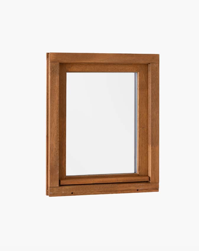 Fenêtre battant bois Meranti Trae 1 vantail 55mm naturel 1000x1400mm D