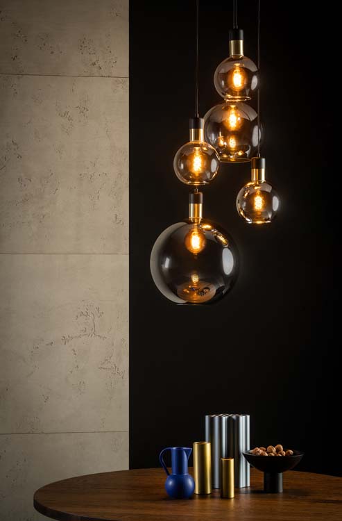 Lucide JULIUS - Suspension - 5xE27 - Fumé Lucide JULIUS - Suspension - 5xE27 - Fumé