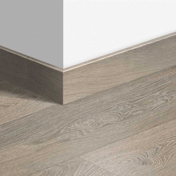 Plinthe parquet Quick-Step 14 x 77 x 2400 mm Chêne vieilli gris clair