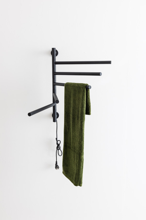 Radiateur sèche-serviettes Dawn 62,2x51,6cm simple noir 80W