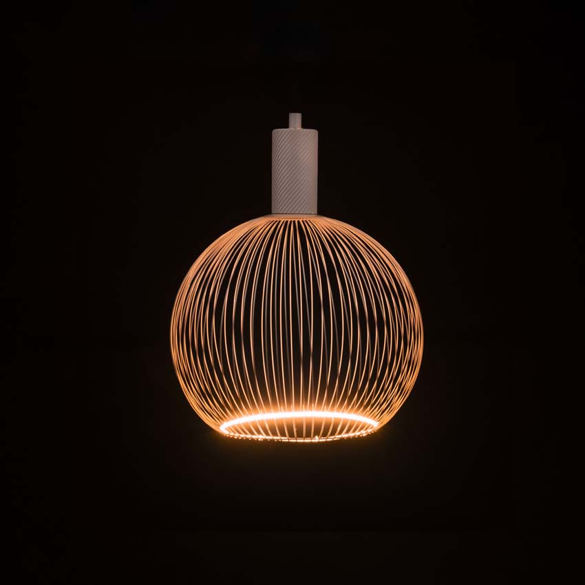 LED lamp floating Filo - E27 - zand - Ø30cm - dimbaar - 6W - 390lm - 2200K - globe