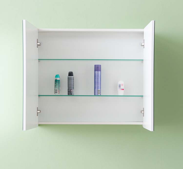 Armoire de toilette Brava blanc mat 80x70cm