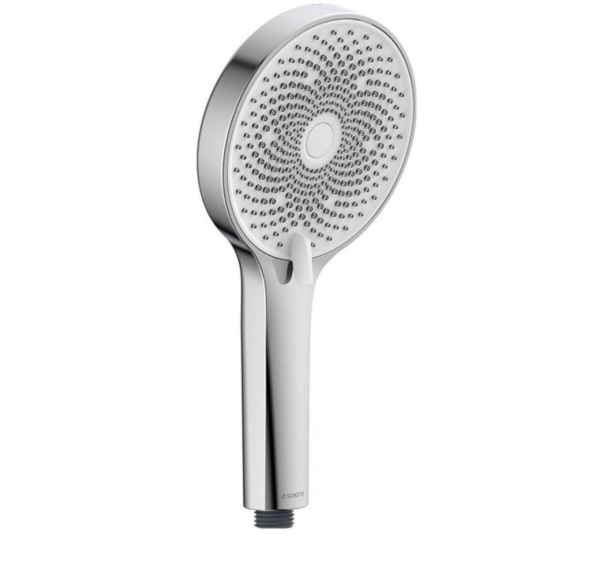 Douchette à main Famke chrome/blanc brillant Ø13cm