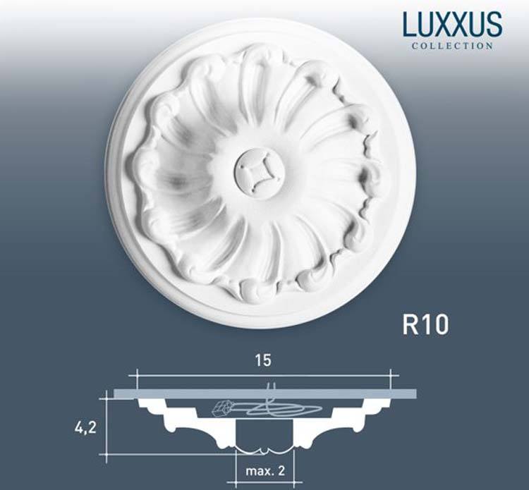 Rosace Orac Decor Blanc  R.10 / 150 mm
