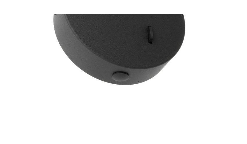 Applique murale - noir - Ø11cm - LED - 1x5W - 2700/4000/6500K