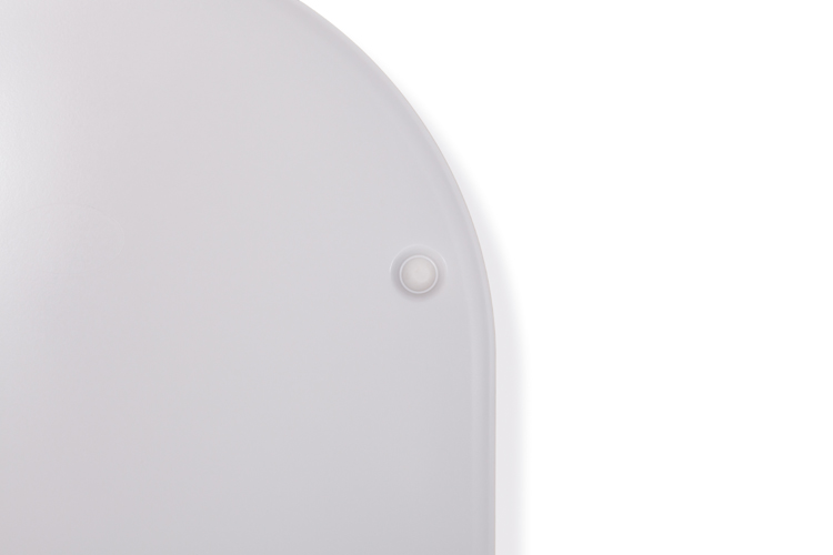 Siège de toilette Gary mince blanc